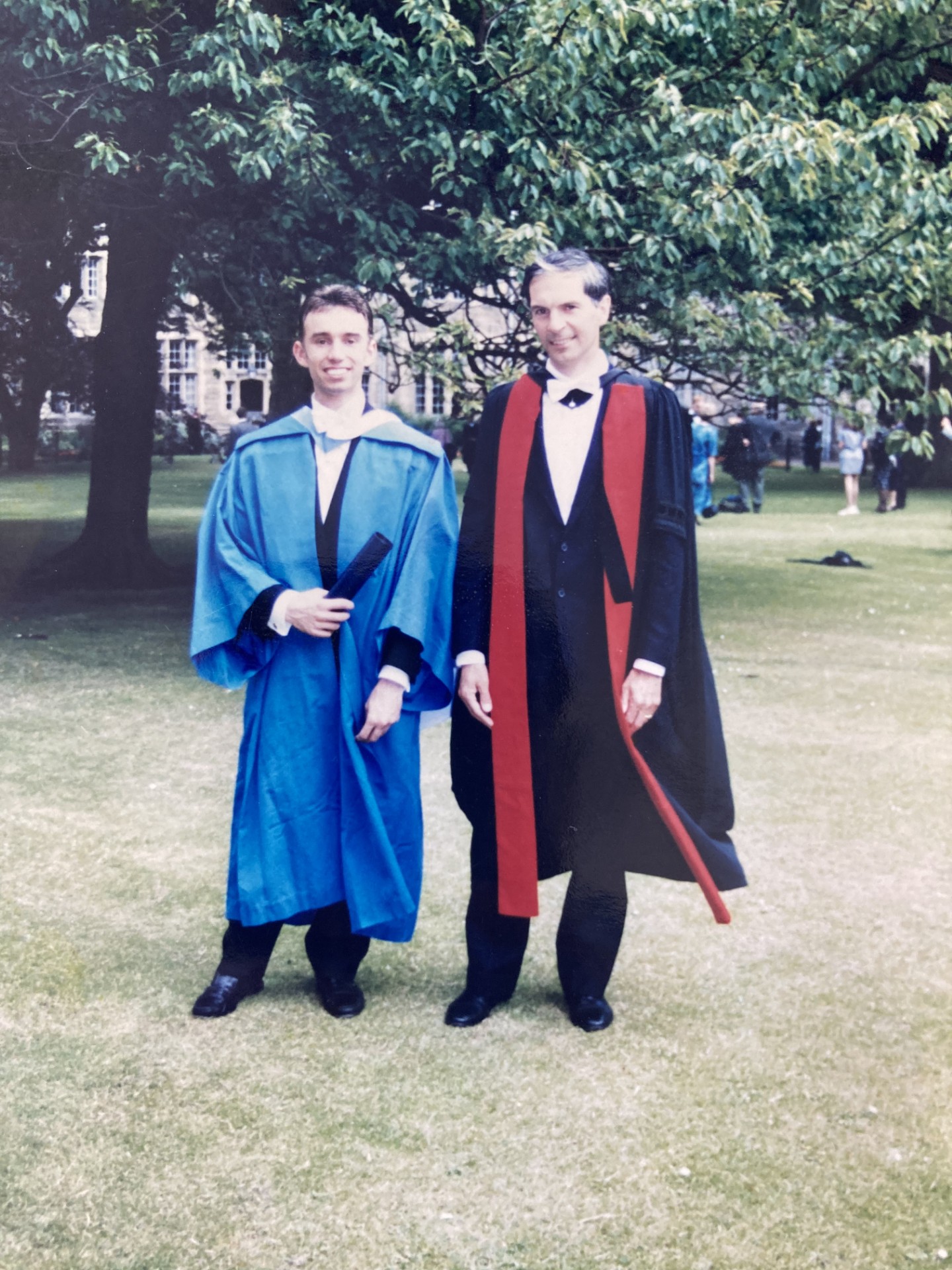 Professor Kenneth Falconer with Mark Orzechowski, the first PhD student from the Group, in 1997